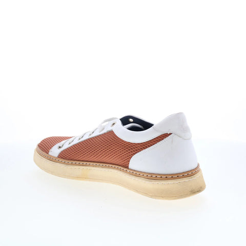 Di Bianco Binetto Mens Brown Leather Lace Up Lifestyle Sneakers Shoes