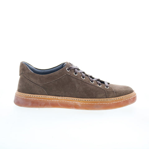 Pastori by Di Bianco Binetto Mens Brown Suede Lace Up Lifestyle Sneakers Shoes