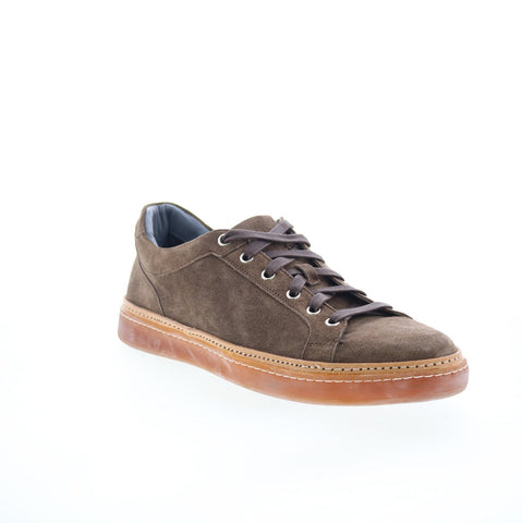 Pastori by Di Bianco Binetto Mens Brown Suede Lace Up Lifestyle Sneakers Shoes