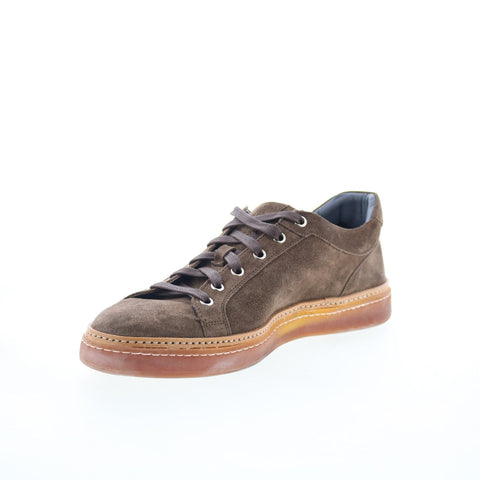Pastori by Di Bianco Binetto Mens Brown Suede Lace Up Lifestyle Sneakers Shoes
