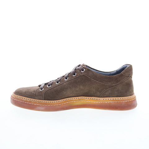Pastori by Di Bianco Binetto Mens Brown Suede Lace Up Lifestyle Sneakers Shoes