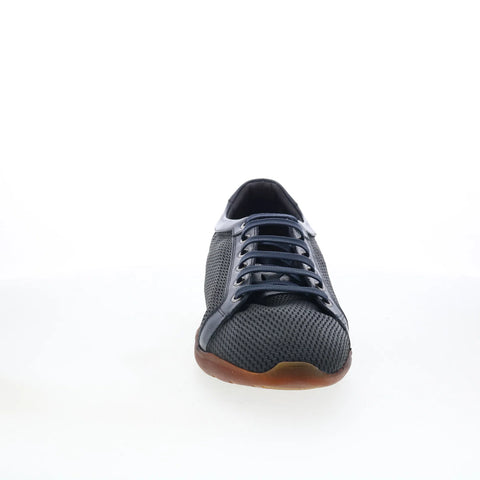 Di Bianco Binetto Mens Black Mesh Lace Up Lifestyle Sneakers Shoes