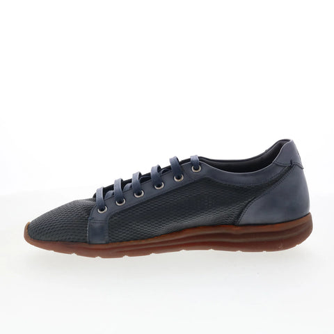 Di Bianco Binetto Mens Black Mesh Lace Up Lifestyle Sneakers Shoes