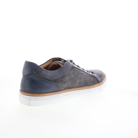 Di Bianco Binetto Mens Gray Suede Lace Up Lifestyle Sneakers Shoes