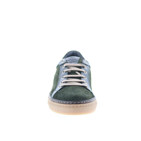 Di Bianco Binetto Mens Green Suede Lace Up Lifestyle Sneakers Shoes