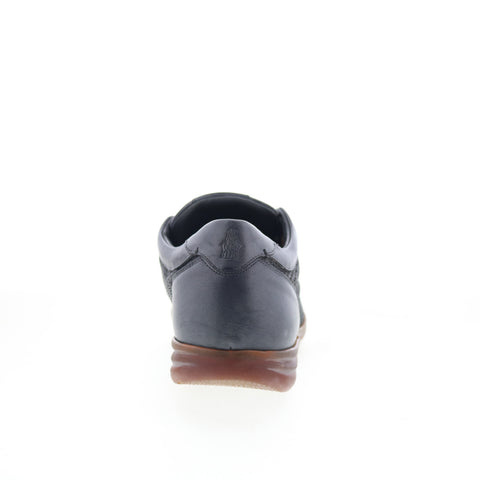 Di Bianco Bitetto Mens Gray Leather Lace Up Lifestyle Sneakers Shoes