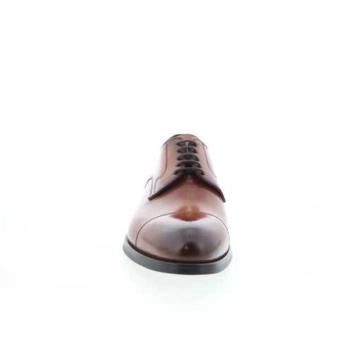 Di Bianco Bitetto Mens Brown Leather Oxfords & Lace Ups Cap Toe Shoes