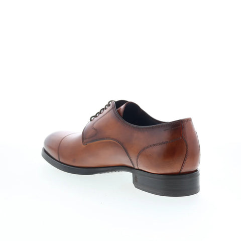 Di Bianco Bitetto Mens Brown Leather Oxfords & Lace Ups Cap Toe Shoes