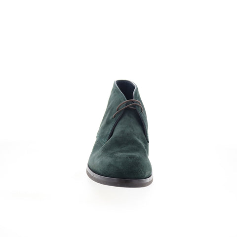 Di Bianco Borno Mens Green Suede Lace Up Chukkas Boots