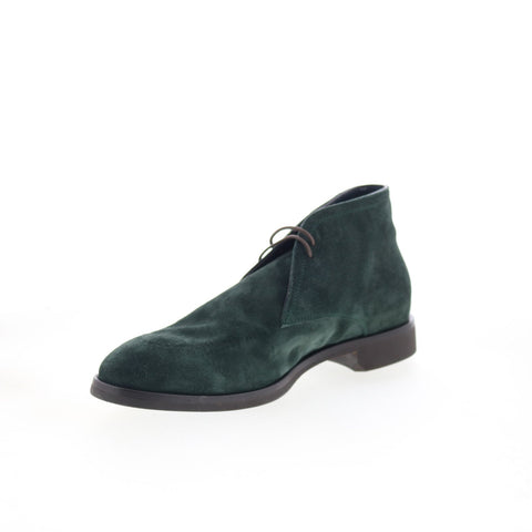 Di Bianco Borno Mens Green Suede Lace Up Chukkas Boots