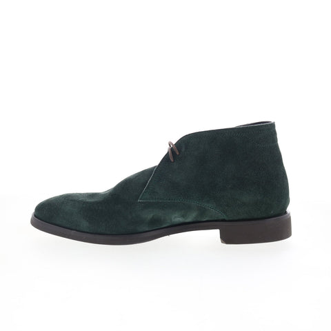 Di Bianco Borno Mens Green Suede Lace Up Chukkas Boots