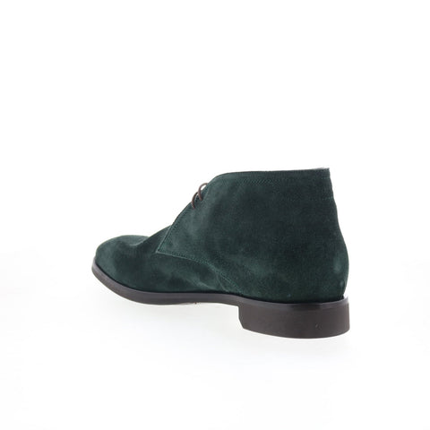 Di Bianco Borno Mens Green Suede Lace Up Chukkas Boots