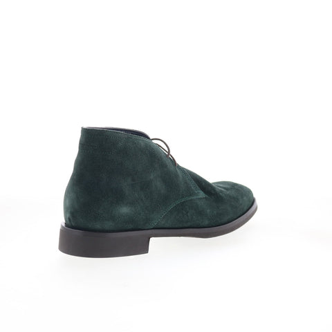 Di Bianco Borno Mens Green Suede Lace Up Chukkas Boots