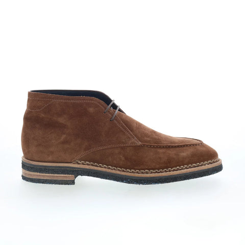 Di Bianco Borno Mens Brown Suede Lace Up Chukkas Boots