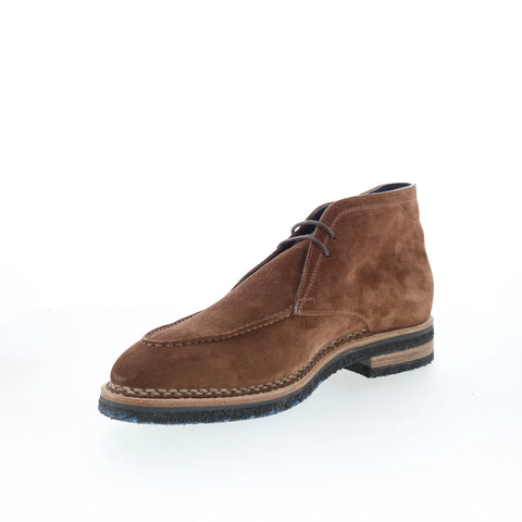 Di Bianco Borno Mens Brown Suede Lace Up Chukkas Boots