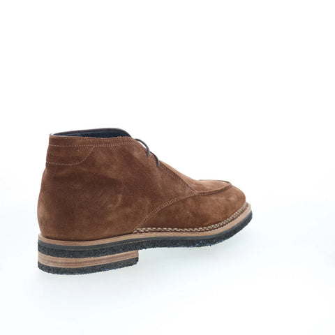 Di Bianco Borno Mens Brown Suede Lace Up Chukkas Boots