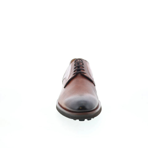 Di Bianco Bottelato Mens Brown Leather Lace Up Oxfords & Lace Ups Casual Shoes