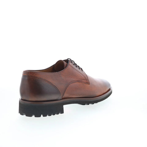 Di Bianco Bottelato Mens Brown Leather Lace Up Oxfords & Lace Ups Casual Shoes