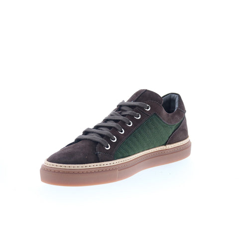 Di Bianco Boxer Mens Brown Suede Lace Up Lifestyle Sneakers Shoes
