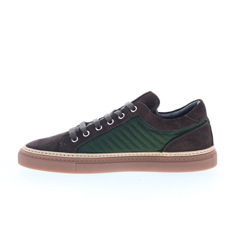 Di Bianco Boxer Mens Brown Suede Lace Up Lifestyle Sneakers Shoes