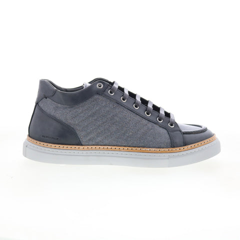Di Bianco Boxer Mens Gray Canvas Lace Up Lifestyle Sneakers Shoes