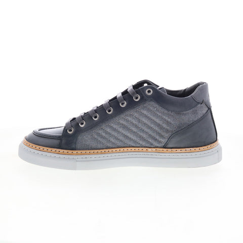 Di Bianco Boxer Mens Gray Canvas Lace Up Lifestyle Sneakers Shoes