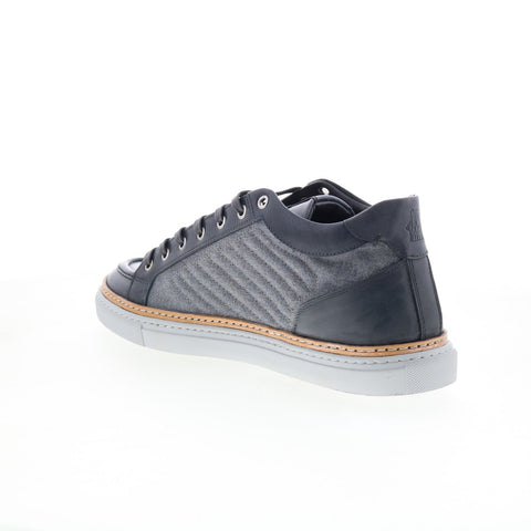 Di Bianco Boxer Mens Gray Canvas Lace Up Lifestyle Sneakers Shoes