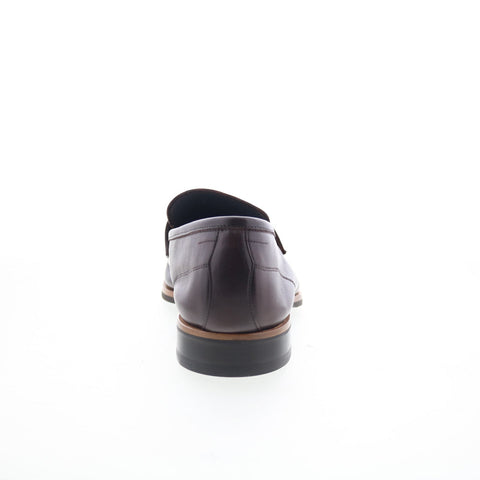 Di Bianco Brera Mens Brown Leather Slip On Loafers & Slip Ons Penny Shoes
