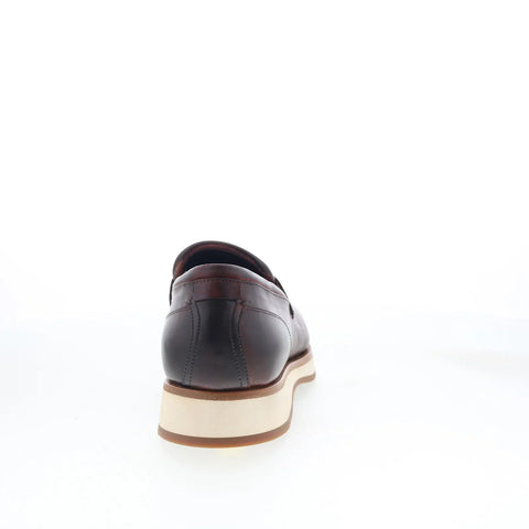 Di Bianco Brera Mens Brown Leather Slip On Loafers & Slip Ons Penny Shoes