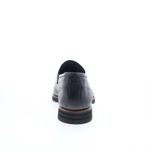 Di Bianco Brera Classic Mens Black Leather Loafers & Slip Ons Penny Shoes