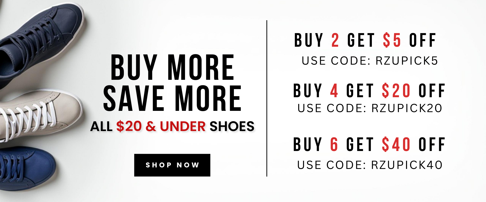 Buy More Save More $19.99