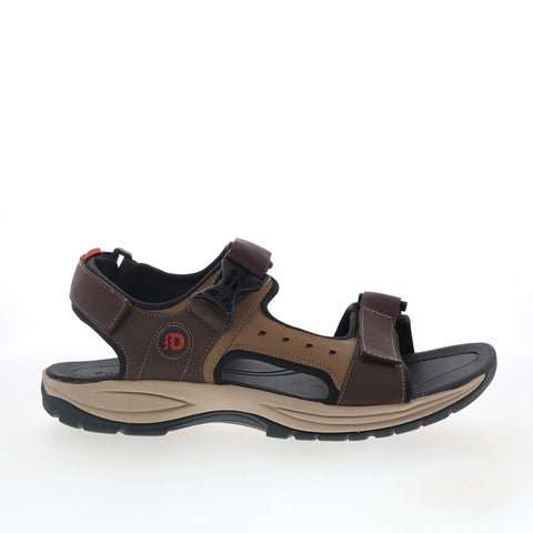 Dunham Nolan WF C18225 Mens Brown Leather Strap Sport Sandals Shoes