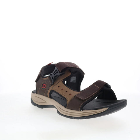 Dunham Nolan WF C18225 Mens Brown Leather Strap Sport Sandals Shoes