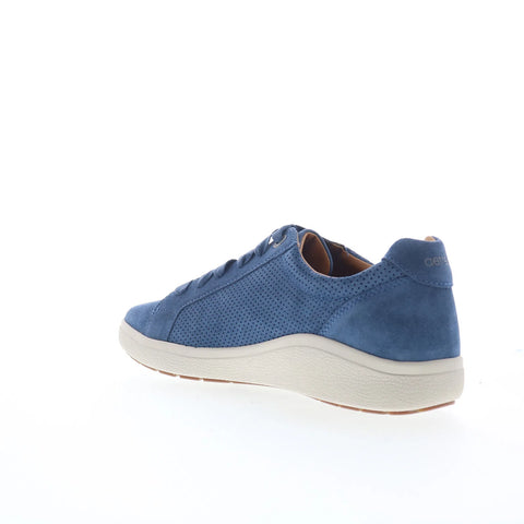Aetrex Courtney CA105 Womens Blue Suede Lace Up Lifestyle Sneakers Shoes