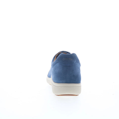 Aetrex Courtney CA105 Womens Blue Suede Lace Up Lifestyle Sneakers Shoes