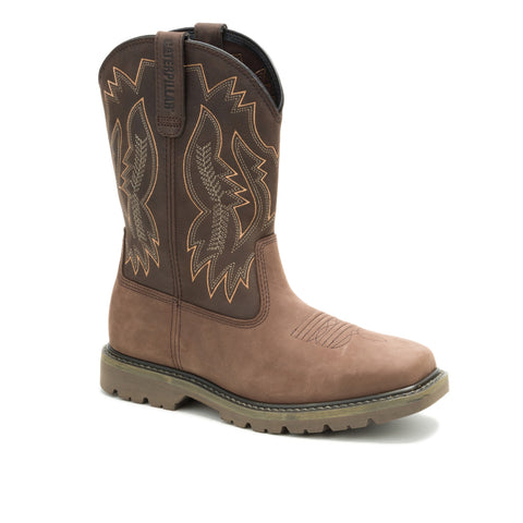 Caterpillar Colorado Frontier Western Mens Brown Wide Work & Safety Boots