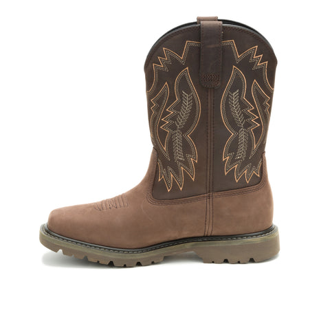 Caterpillar Colorado Frontier Western Mens Brown Wide Work & Safety Boots