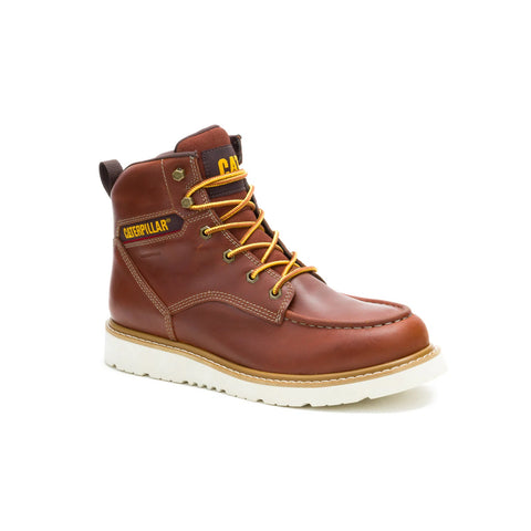 Caterpillar Reclaimer Wedge Waterproof Mens Brown Wide Work & Safety Boots