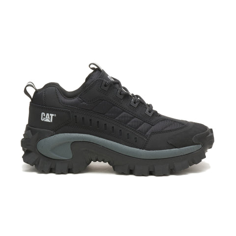 Caterpillar Intruder P724552 Mens Black Leather Lifestyle Sneakers Shoes