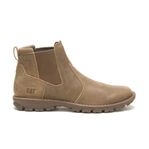 Caterpillar Excursion P725513 Mens Brown Leather Slip On Casual Dress Boots