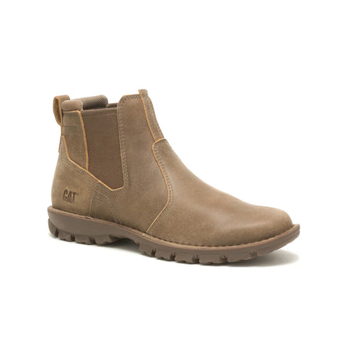 Caterpillar Excursion P725513 Mens Brown Leather Slip On Casual Dress Boots