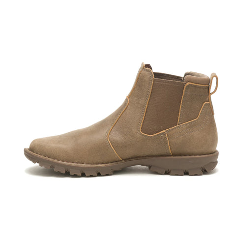 Caterpillar Excursion P725513 Mens Brown Leather Slip On Casual Dress Boots