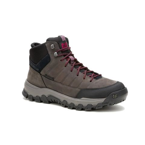 Caterpillar Threshold Rebound Mid Waterproof Mens Gray Hiking Boots
