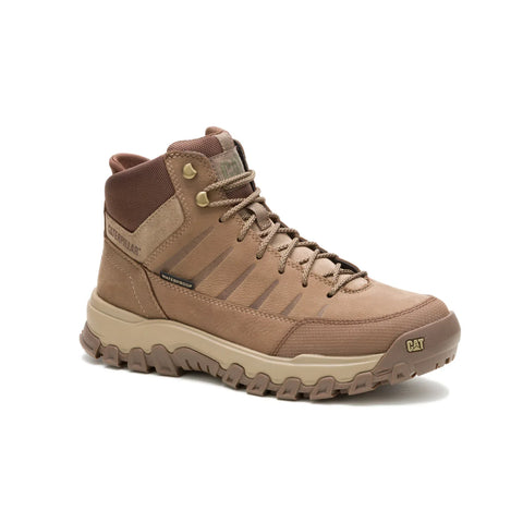 Caterpillar Threshold Rebound Mid Waterproof Mens Brown Hiking Boots