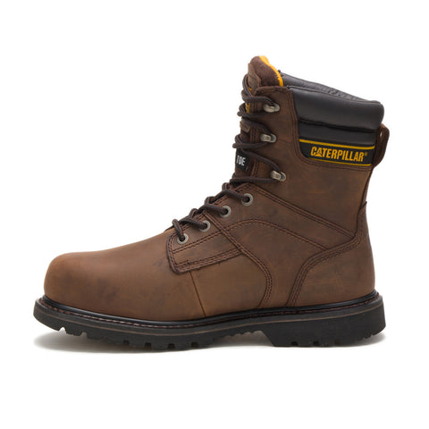 Caterpillar Salvo 8" Waterproof Steel Toe Mens Brown Work & Safety Boots