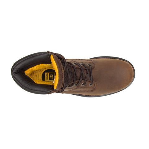 Caterpillar Salvo 8" Waterproof Steel Toe Mens Brown Work & Safety Boots