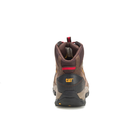 Caterpillar Navigator Mid Waterproof Steel Toe Mens Brown Work Boots