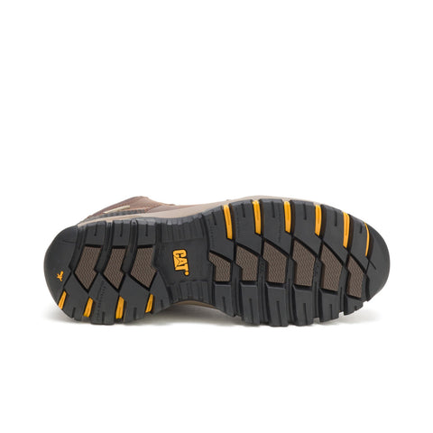 Caterpillar Navigator Mid Waterproof Steel Toe Mens Brown Work Boots