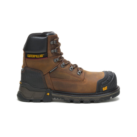 Caterpillar Excavator XL 6" Composite Toe WP Mens Brown Wide Work Boots