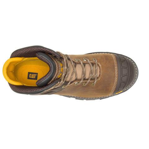 Caterpillar Excavator Superlite Composite Toe WP Mens Brown Wide Work Boots
